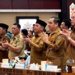 Wakil Bupati Murung Raya Hadiri Rakor Percepatan Penurunan Stunting di Aula Kantor Gubernur