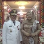 Dina Maulidah Hadiri Upacara Penurunan Bendera HUT ke-80 RI di Murung Raya