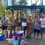 Camat Laung Tuhup Tinjau Korban Kebakaran di Muara Tupuh, Serahkan Bantuan Sembako