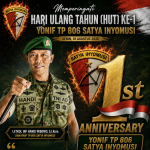 GENAP SATU TAHUN DI TANAH KASUARI, DANYONIF TF 806 HARAPKAN SATUAN SEMAKIN TANGGUH DAN DIRINDUKAN SELURUH BANGSA